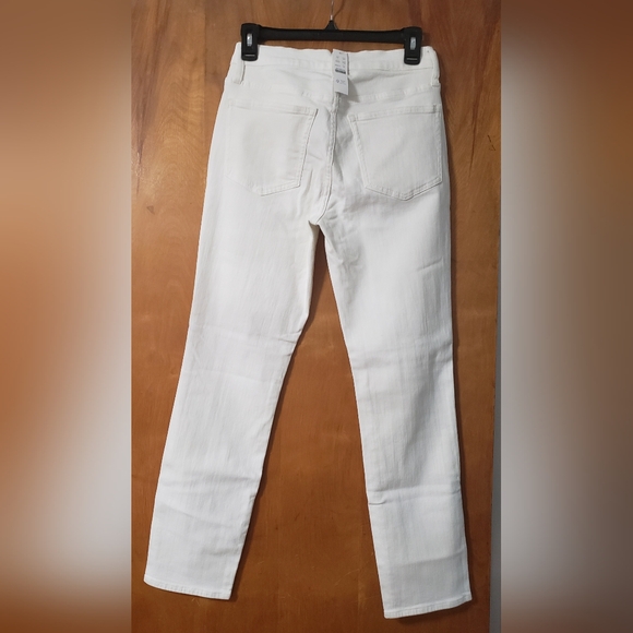 J.Crew 9" Vintage Slim-straight Jean in White Wash NWT Size 27 - Picture 6 of 8